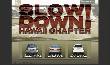 SlowDownHawaii website